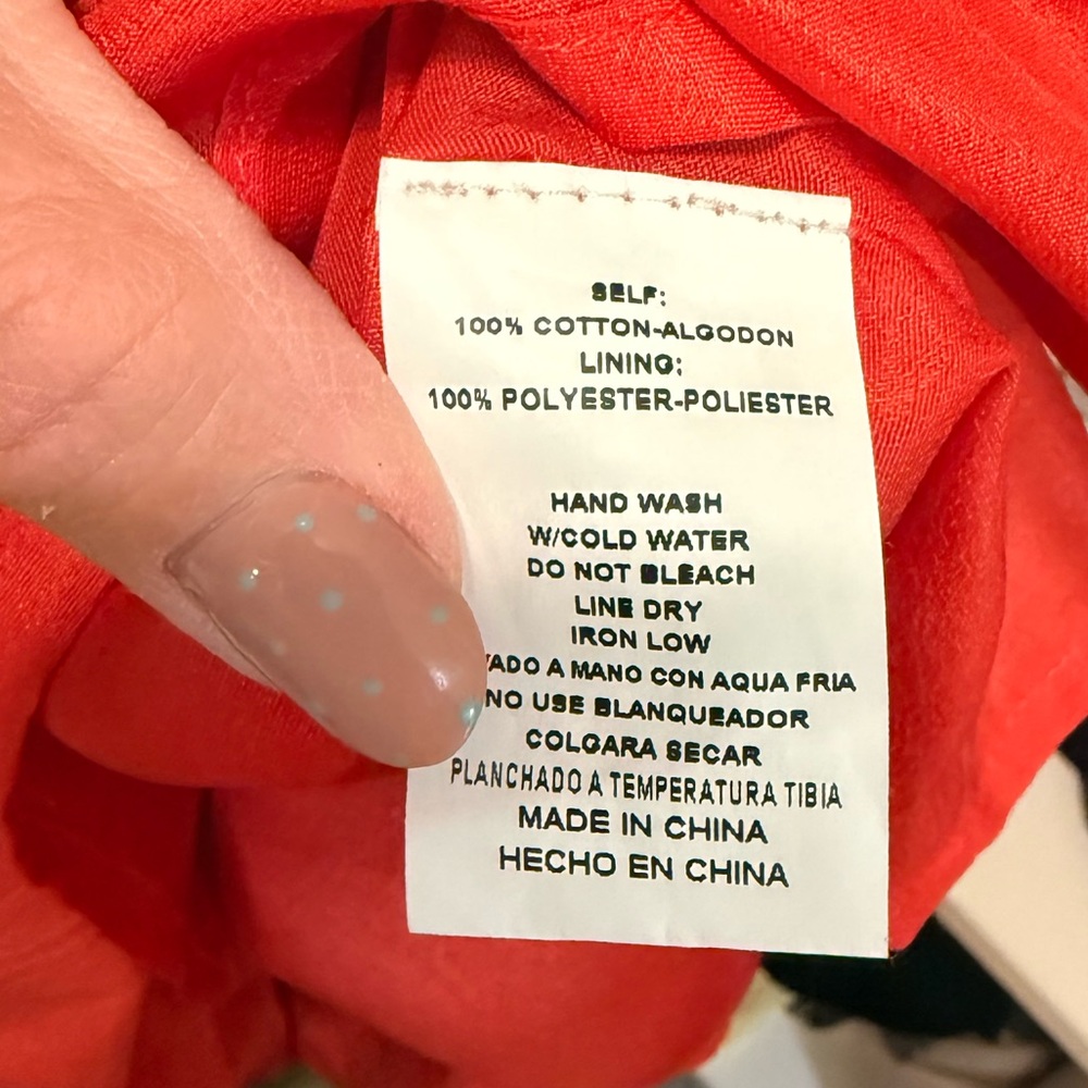 Red tiered sleeveless midi dress with side cut outs - Picture 4 of 4